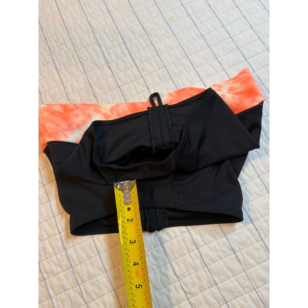 PINK Victoria's Secret Ultimate Yoga Shorts Black Orange Tie Dye Small S - Picture 7 of 7